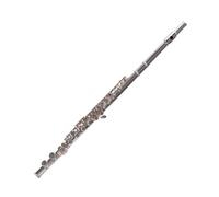 Flauto traverso flauto per principianti Flauto da concerto placcato argento 16 fori chiave C strumento a fiato in cupronichel