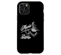 Flauto traverso Music is my second Language flauto traverso flauto Custodia per iPhone 11 Pro