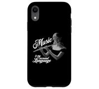 Flauto traverso Music is my second Language flauto traverso flauto Custodia per iPhone XR
