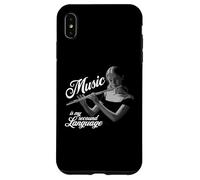 Flauto traverso Music is my second Language flauto traverso flauto Custodia per iPhone XS Max