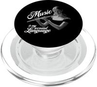 Flauto traverso Music is my second Language flauto traverso flauto PopSockets PopGrip per MagSafe