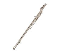 Flauto traverso nichelato con fori chiusi per banda da concerto finitura argento Flauto Contralto