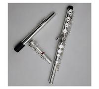 Flauto Traverso Strumenti 16 Fori C Tune Fori Chiusi Aggiungono Chiave E Flauto Placcato In Argento Cupronichel Con Custodia