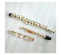 Flauto Traverso Strumenti Bocchino Per Flauto In Argento Placcato Argento Con Chiave E A 17 Fori Con Foro Aperto C Tune