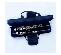 Flauto Traverso Strumenti Chiave Chiusa Per Flauto Nero A 16 Fori Aggiungi Il Flauto Placcato In Nichel Tono E Chiave C Con Custodia