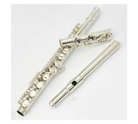 Flauto Traverso Strumenti Flauto In Cupronichel Di Alta Qualità A 16 Fori Chiusi, Chiave E, Tono C, Con Borse Per Flauto E Accessori