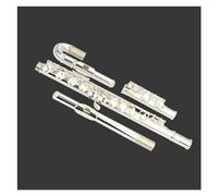 Flauto Traverso Strumenti Flauto Per Studenti Diviso Con Chiave E In Rame Argentato A 16 Tasti A Foro Chiuso Con Doppio Bocchino