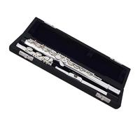 Flauto Traverso Strumenti Flauto Placcato In Argento Cupronichel 16 Fori Aperti Chiave C Con Strumento Flauto Chiave E