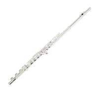 flauto traverso Strumento Per Flauto Con Melodia C A 17 Fori E Chiave C. Flauto D'argento Con Foro Chiuso. Coda B. Strumento Per Flauto Con 17 Chiavi C