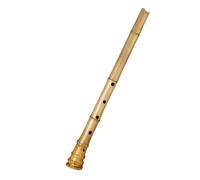 Flauto verticale in bambù Shakuhachi a 5 fori tono Re con radice non Nanxiao strumento in legno da 1.8 pollici Principianti Bamboo Flute