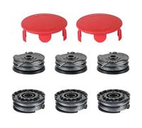 Flaveano Bobina per Decespugliatore Bosch AdvancedGrassCut36, Art 24 27 30 Tagliabordi, 6 Bobine e 2 Coperchi, Filo Tagliaerba