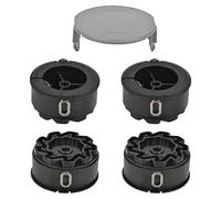 Flaveano Bobina per Decespugliatore Bosch UniversalGrassCut Tagliabordi, 4 Bobine e 1 Coperchio, Filo Tagliaerba