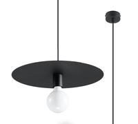 FLAVIO 1 LAMPADA A SOSPENSIONE E27 NERO SOLLUX SL.0853