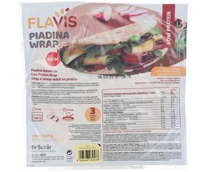 Flavis FLAVIS PIADINA WRAP APROTEICA 3 PEZZI DA 80 G