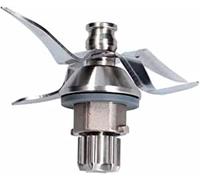 FLAVOR PLUS Lame in acciaio inox con guarnizione in gomma compatibili con robot da cucina THERMOMIX TM31 TM 31 Vorwerk. Qualità alimentare.