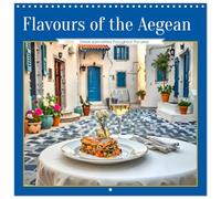 Flavours of the Aegean - Greek specialities throughout the year (Wall Calendar 2026 12" x 24" / 30 x 60 cm (open)) CALVENDO 12 Month Wall Calendar