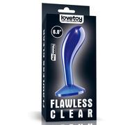 FLAWLESS BUTT PLUG CURVO ANALE BLU PROSTATICO PUNTO G MASSAGGIATORE SEX TOYS