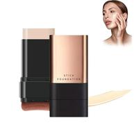 Flawless Eraser Foundation Stick, 2025 Fondotinta Coreano Idratante Leggero con Pennello Incorporato, Multiuso a Copertura Totale Antirughe Trucco (01# Colore avorio)