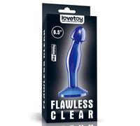 FLAWLESS PLUG CURVO ANALE BLU PROSTATICO PUNTO G MASSAGGIATORE SEX TOYS SILICONE
