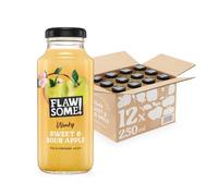 Flawsome! Bicchiere spremuto a freddo per succo di mela dolce e acida, 250 ml, confezione da 12