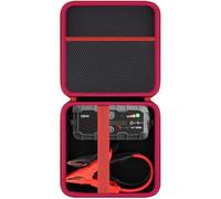 Flaxune Custodia protettiva compatibile con NOCO Boost GB40 / GB20 / X GBX45 UltraSafe Jump Starter Lithium Battery Booster Pack e accessori (custodia nera + cerniera rossa)