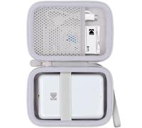 Flaxune Custodia rigida da viaggio per stampante portatile wireless KODAK Step/Step Slim/Printomatic Instant Smartphone Photo, custodia bianca