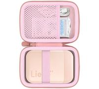 Flaxune Custodia rigida da viaggio stampante fotografica Liene 2x3” (Rosa)