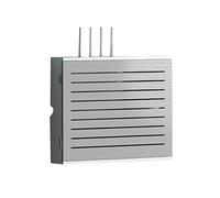FLBT Scatola Portaoggetti per Router Wireless in Legno Copertura Decorativa Multimediale Portaoggetti per Soggiorno Modem Ottico Nascondi la Presa per Cavo Scatola per Occlusicon Porta/Grey/Inner Diam