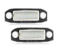 FLBZBLKASL Luci posteriori Per Volvo C30 C70 S80 V70 XC70 S40 V50 Per S60 Per V60 Per XC60 Per XC90 Montaggio Auto 2 Pz Bianco Coda Posteriore Numero Di Licenza Luce Targa Lampadina