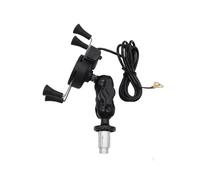 FLBZBLKASL Supporto per manubrio moto Per BMW Per S1000RR Per HP4 2012-2015 Supporto Telefono Con Stelo Forcella Per Moto Caricatore USB Per Staffa Navigazione supporto GPS( Black With Charger)