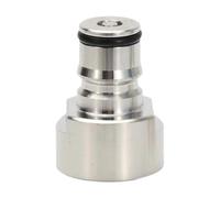 FLCPJGV 2 Pezzi Ball Lock Keg Dispenser Adattatore Keg Coupler Conversione Rapida Acciaio Inox Compatibile con Mini CO2 Adatto a Eventi All'aperto Birra Fatta, Presa