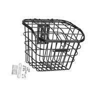 FLCPJGV Cestino per Bici, Cestino Portaoggetti per Manubrio Anteriore per Bicicletta con Coperchio, Cestino per Cani Sospeso per Viaggi, Mountain Bike, Nero
