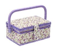 FLCPJGV Cesto Da Cucito Portatile, Scatola Portaoggetti Multiuso per Riparazioni di Emergenza, Accessori in Legno E per Esterni, 19x13x10 Cm, Style D