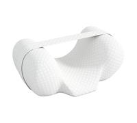 FLCPJGV Cuscino Antirughe per Dormire Sulla Schiena Memory Foam Sostegno Testa Collo Comodo Traspirante Lavabile Adatto a Mantenere La Testa Dritta Riposo Su, Bianco