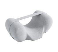 FLCPJGV Cuscino per Dormire Supino con Supporto Ortodontico Memory Foam Sostegno Testa Collo Traspirante Copertura Rimovibile Adatto per Sedia a Rotelle Divan, Grigio Chiaro