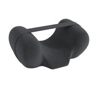 FLCPJGV Cuscino per Dormire Supino con Supporto Ortodontico Memory Foam Sostegno Testa Collo Traspirante Copertura Rimovibile Adatto per Sedia a Rotelle Divan, Grigio Scuro
