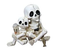 FLCPJGV Decorazione da giardino incantato con teschio, decorazione per giardino delle fate, per genitori e bambini, paesaggio di pesca, per acquario,