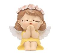FLCPJGV Decorazione Interna Dell'auto Ornamento del Cruscotto Dell'auto Figurina della Ragazza Statua Decorazione Dell'auto, Giallo