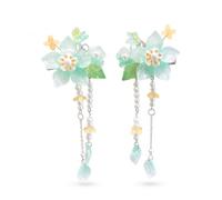 FLCPJGV Fermagli per Capelli Bambina Design Ci, Mollette e Forcine per Capelli a Farfalla, per compleanno, Verde, Verde