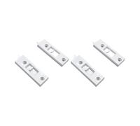 FLCPJGV Finestra con Chiusura a Scatto, Parti per Finestra con Chiusura a Scatto, Confezione Da 4, Facile Installazione, 2 Fori, Ferramenta per La Casa per Us, Bianco, M