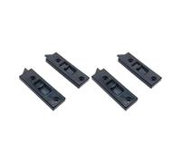 FLCPJGV Finestra con Chiusura a Scatto, Parti per Finestra con Chiusura a Scatto, Confezione Da 4, Facile Installazione, 2 Fori, Ferramenta per La Casa per Us, Nero, M