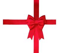 FLCPJGV Kit Fai Da Te per Realizzare Un Grande Fiocco, Come Sfondo per La Punta Dell'albero, Ornamento Decorativo, Accessorio Fotografico per L'ingres, Rosso brillante