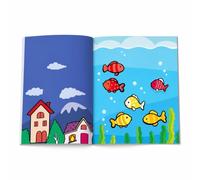 FLCPJGV Libro Adesivi Bambini Educativo, Interattivo con Adesivi Riutilizzabili per 2-6 Anni , Prima serie di 10 libri di adesivi per la concentrazione, oltre 1000 adesivi per la concentrazione