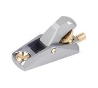 FLCPJGV Low Angle Block Plane Pialla di Precisione per Lavorare Il Legno Accessorio Compatto in Ottone E Alluminio Strumento Maneggevole Ergonomico Facile da, Mini Argento