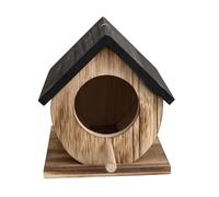 FLCPJGV Nido per Uccelli Ventilato E Facile da Pulire, Rifugio per Fringuelli E Altri Uccelli, da Installare Vicino a Una Finestra del Patio, Nero