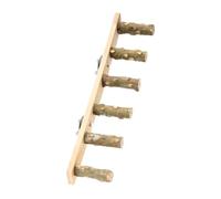 FLCPJGV Parrot Climbing Ladder Ponte Solido in Legno per Arrampicata Gioco per Gabbia Uccelli Favorisce l'Attività Fisica Quotidiana Adatto per, 6 sezioni