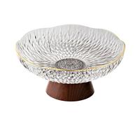 FLCPJGV Pedestal Fruttiera con Base Rialzata Ciotola Frutta Vassoio Snack Portatile Centrotavola Decorativo Moderno in Materiale Robusto Adatto per Soggiorno, Bianco