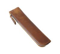 FLCPJGV Pensi Che Richieste di Matite per Borse Protettive Accessori di Borse per Trucco Multifunzionale Organizzatore di Stoccaggio, Marrone
