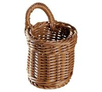 FLCPJGV Piccolo Cestino da Appendere alla Parete Intrecciato, Contenitore portaoggetti per Piante, Cibo, Fiori, Chiavi, Giocattoli, Frutta e Articoli da