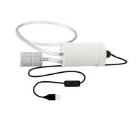 FLCPJGV Pompa Autoadescante Mini Pompa Elettrica Sommergibile dell'Acqua Alimentata Tramite USB con Filtro in Acciaio Inossidabile Adatta per Acquari E Irrig, Filtro 1m